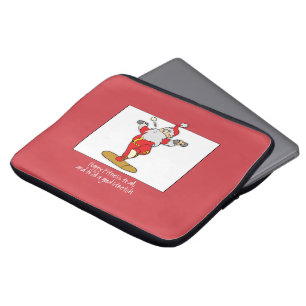 Capa Para Notebook Malhação Exercício Natal com Papais noeis