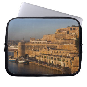 Capa Para Notebook Malta, Valletta, vista do porto a partir de Lower