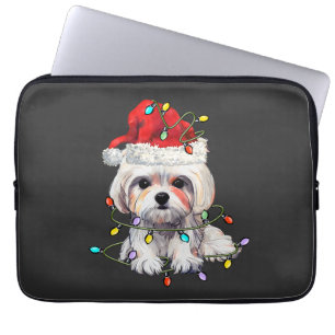 Capa Para Notebook Maltês - Natal, Xmas Maltês - Cão Maltês