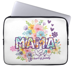 Capa Para Notebook Mama o coração do Design Moderno da Família