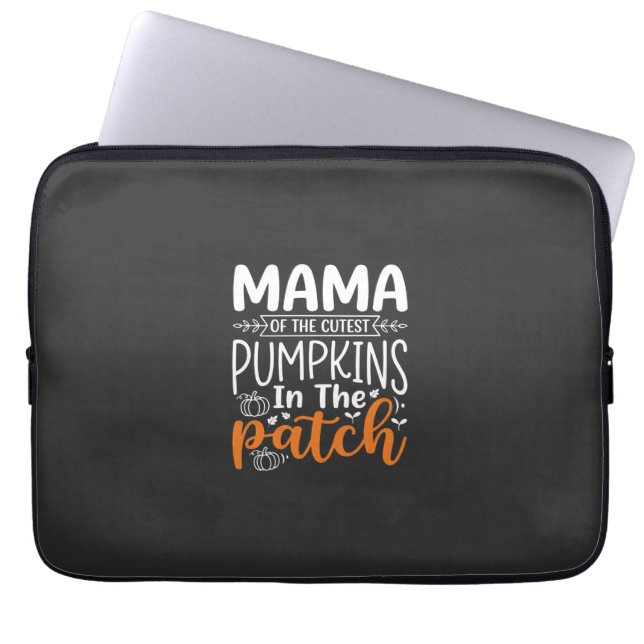 Capa Para Notebook Mama Pumpkins Patch Design de Halloween_1 (Frente)
