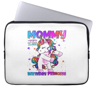 Capa Para Notebook Mamãe da Menina da Princesa de Aniversário Flossin