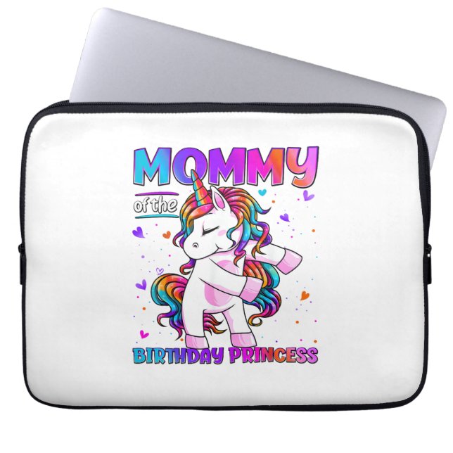 Capa Para Notebook Mamãe da Menina da Princesa de Aniversário Flossin (Frente)