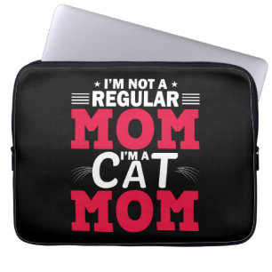 Capa Para Notebook Mamãe engraçada camisa, mãe de gato, maternidade,