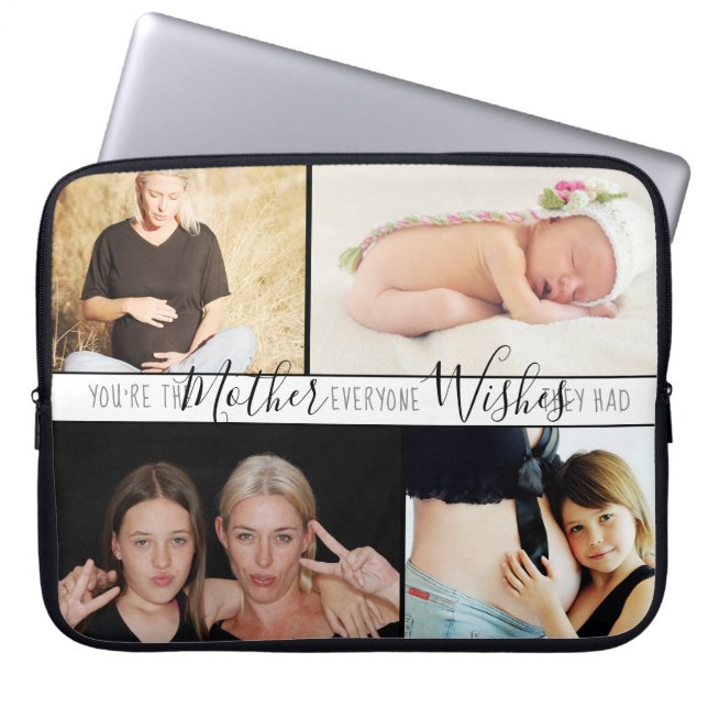 Capa Para Notebook Mamãe Todo Mundo Quer | Foto múltipla de citação (Frente)