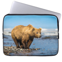 Capa Para Notebook Mamãe urso observando seus dois filhos