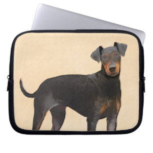 Capa Para Notebook Manchester Terrier Pintura Original