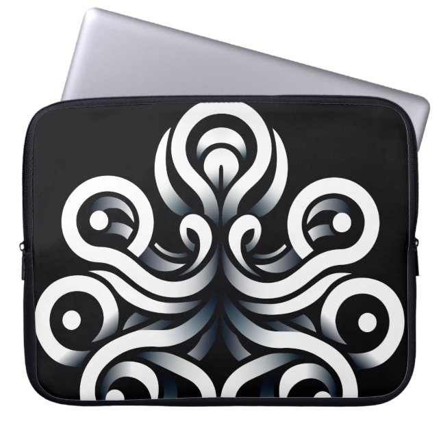 Capa Para Notebook Mandala Abstrato Geométrico Sagrado Zen Minimalist (Frente)