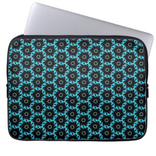 Capa Para Notebook Mandala Azul Elétrica