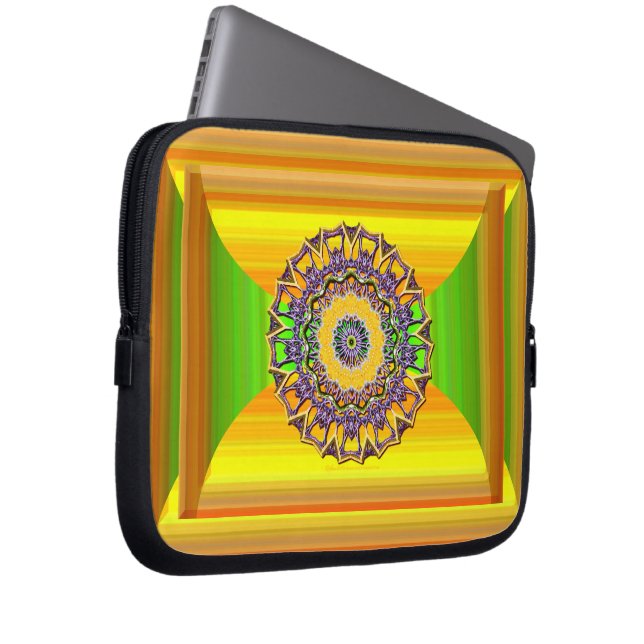 Capa Para Notebook Mandala da Gema da Primavera (Frente Esquerda)
