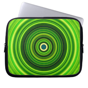 Capa Para Notebook Mandala Verde Geométrico- 25436