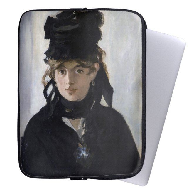 Capa Para Notebook Manet - Berthe Morisot com um buquê de violetas (Criador carregado)