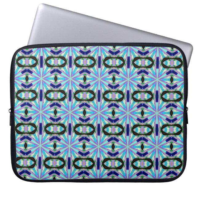 Capa Para Notebook manga de estrelas azuis de seis lados (Frente)
