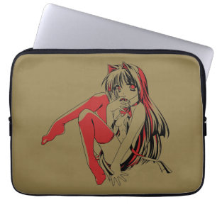 Capa Para Notebook Mangá R & B, Anime Lolita Peluda Gata Neko