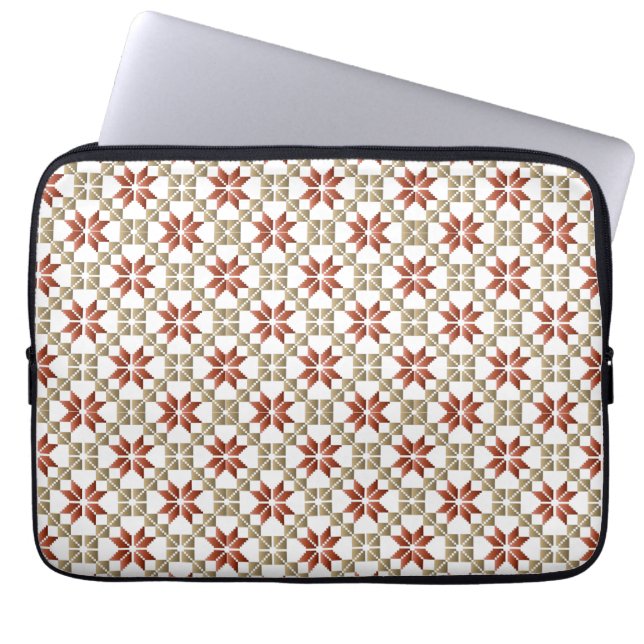 Capa Para Notebook Manhã da Letónia - SN - padrão geométrico IX (Frente)