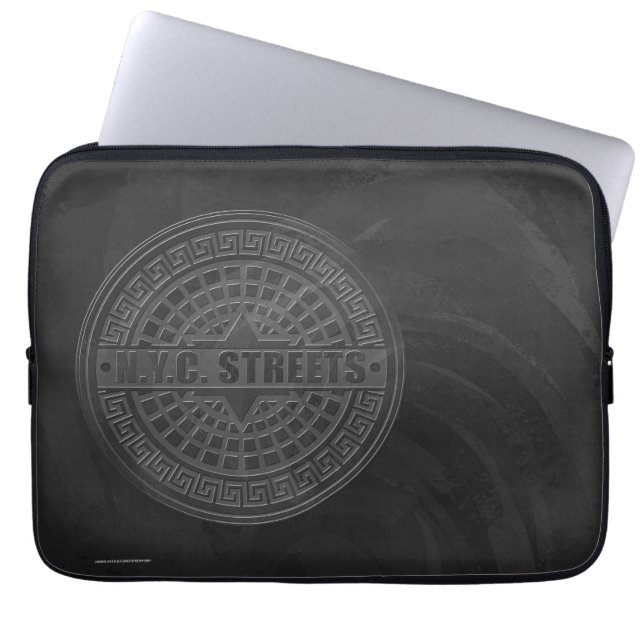 Capa Para Notebook Manhole Cobrir Black Marble (Frente)