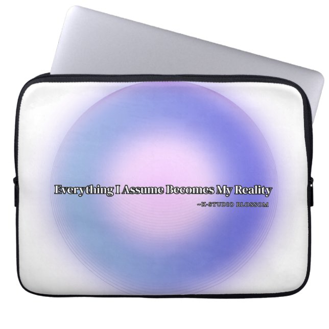 Capa Para Notebook Manifestação da Aura Roxa Estética (Frente)