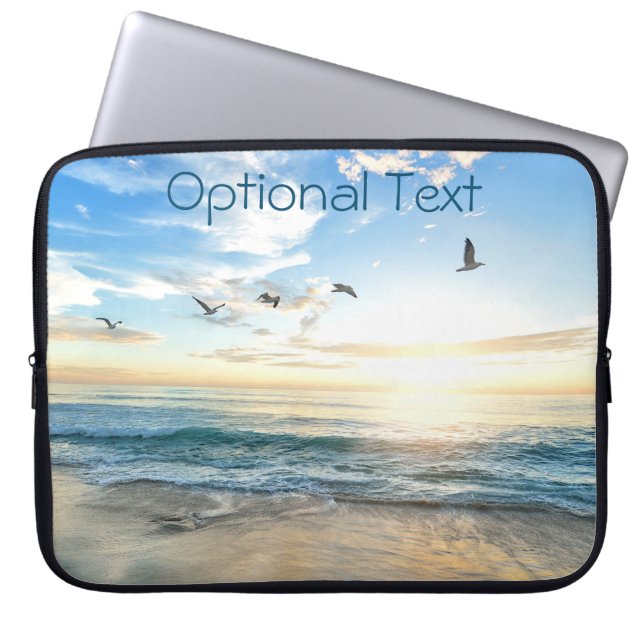 Capa Para Notebook Manning Beach Seagulls (Frente)