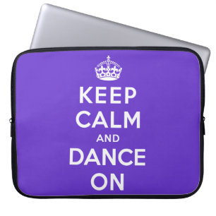 Capa Para Notebook Mantenha a calma e dance sobre
