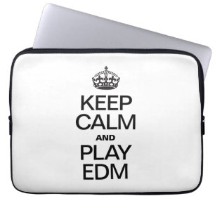 CAPA PARA NOTEBOOK MANTENHA A CALMA E O JOGO EDM