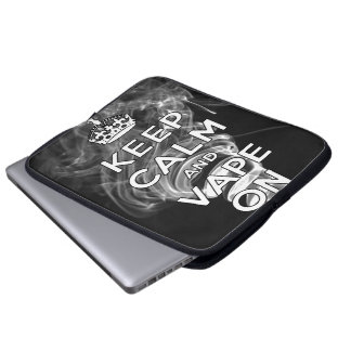 Capa Para Notebook Mantenha a calma e o Vape sobre