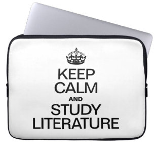 CAPA PARA NOTEBOOK MANTENHA LITERATURA CALMA E DO ESTUDO