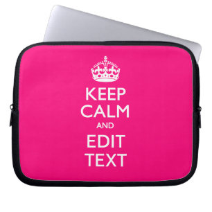 Capa Para Notebook MANTENHA O CALMO E O SEU Texto FÁCEIS