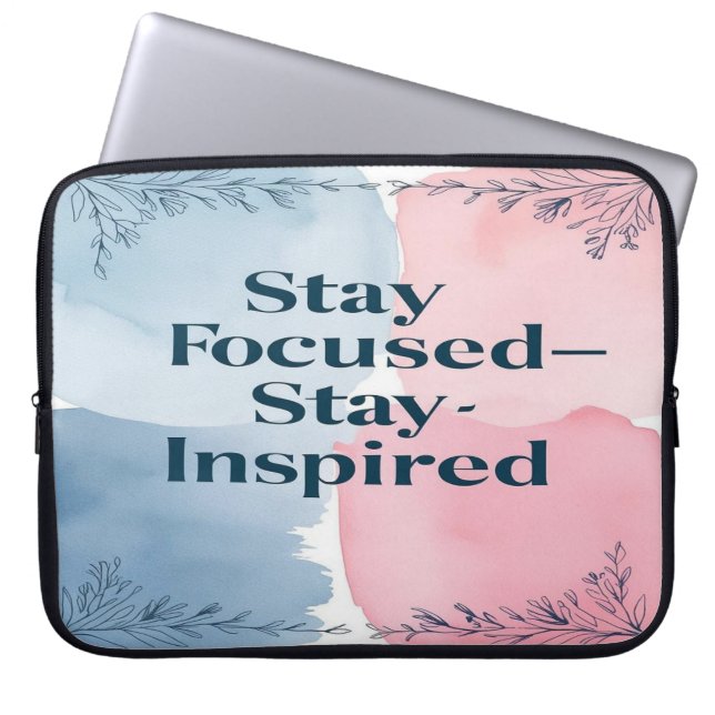 Capa Para Notebook Mantenha o Foco Mantenha a Inspiração (Frente)