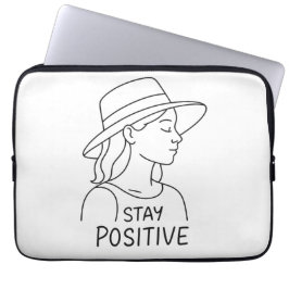 Capa Para Notebook Mantenha-se positivo no otimismo e força radiante
