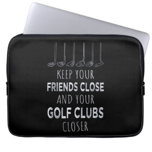 Capa Para Notebook Mantenha Seus Amigos Perto E Seus Golfe Se Aproxim
