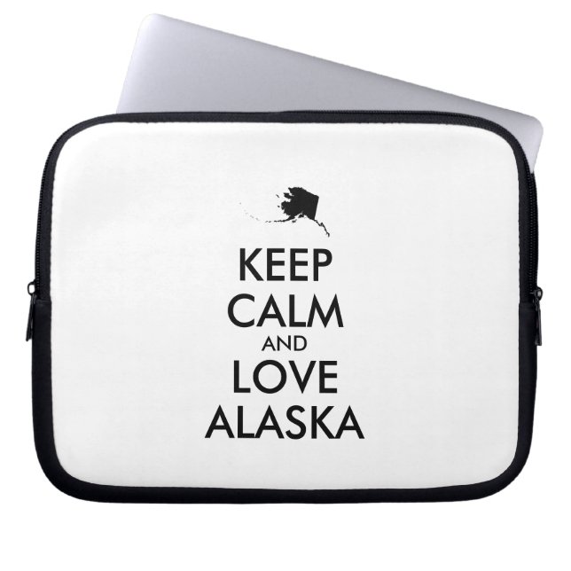 Capa Para Notebook MANTER CALM e AMAR ALASKA personalizáveis (Frente)