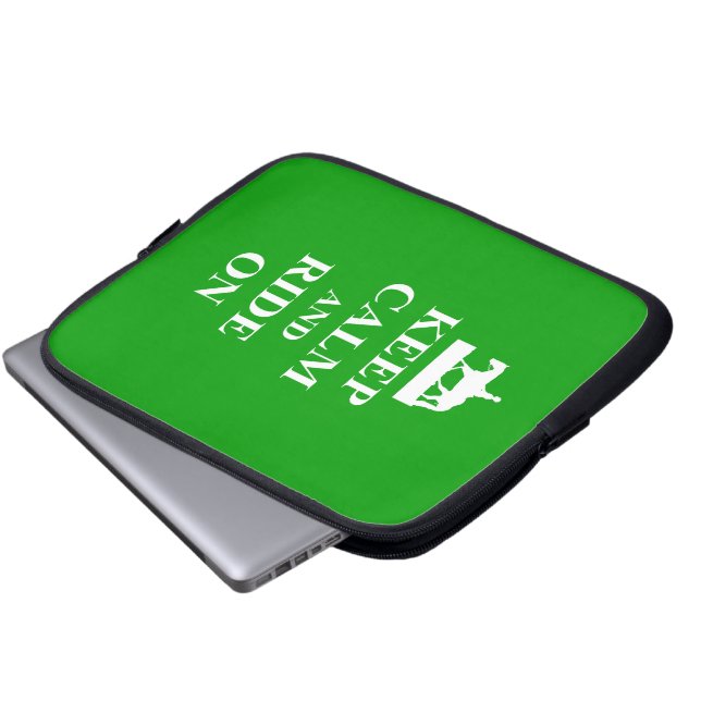 Capa Para Notebook Manter calma e andar (Frente Inferior)