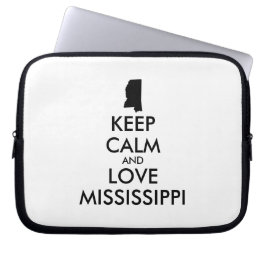 Capa Para Notebook MANTER CALMO E AMAR MISSISSIPPI personalizável