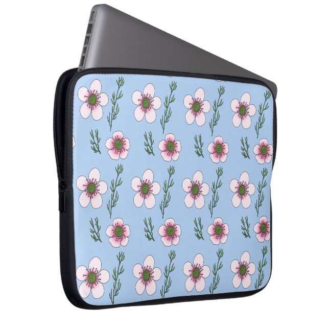 Capa Para Notebook Manuka Flowers (Frente Esquerda)