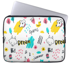 Capa Para Notebook Mão de cor doce desenhada