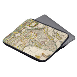 Capa Para Notebook Mapa antigo da África por Hondius e Jansson