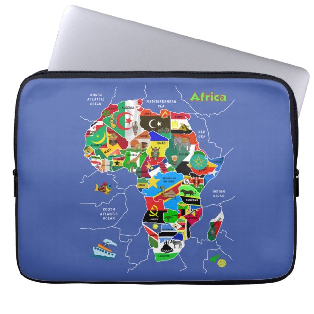 Capa Para Notebook Mapa da África (Frente)