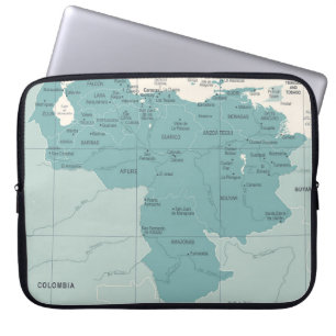 Capa Para Notebook Mapa da Venezuela - Vintage - Vintage High Detaile