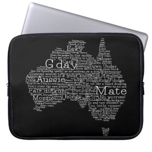 Capa Para Notebook Mapa das gírias australianas