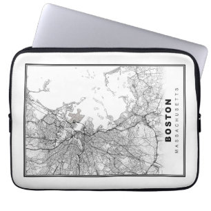 Capa Para Notebook Mapa de Boston