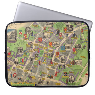 Capa Para Notebook Mapa de Oxford, Inglaterra (British Railways)