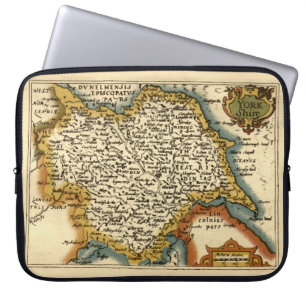 Capa Para Notebook Mapa do Atlas Antiquário Antiquário do Condado de