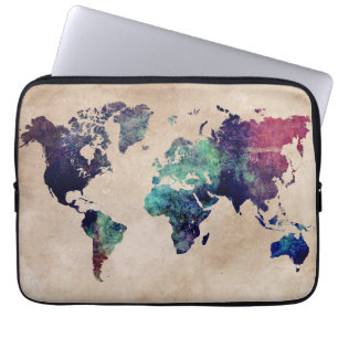 Capa Para Notebook mapa do mundo 10
