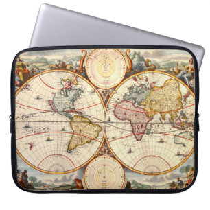 Capa Para Notebook Mapa do mundo 1680