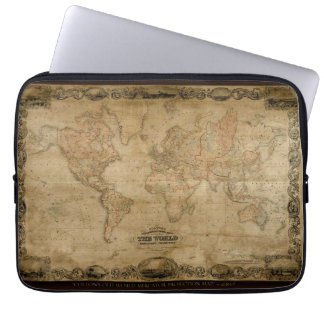 Capa Para Notebook Mapa do Mundo Vintage