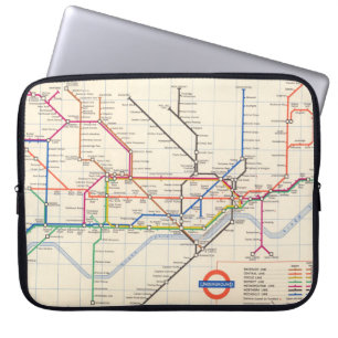 Capa Para Notebook Mapa do Subsolo de Londres
