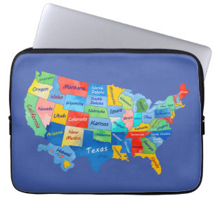 Capa Para Notebook Mapa dos EUA