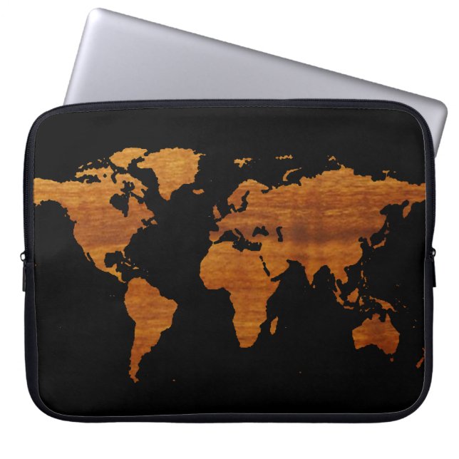 Capa Para Notebook mapa mundial (Frente)
