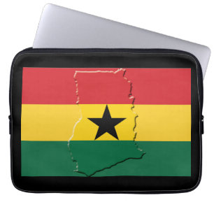 Capa Para Notebook Mapa Patriótico de Bandeiras do GANA BLACK