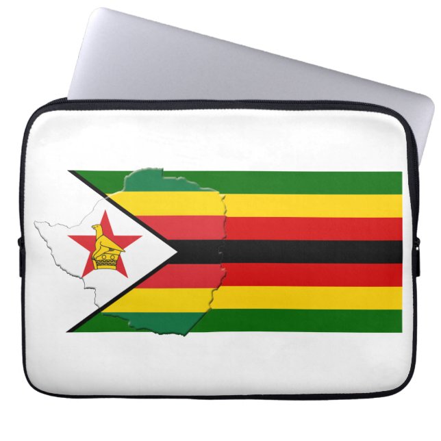 Capa Para Notebook Mapa Patriótico do Sinalizador ZIMBABWE (Frente)